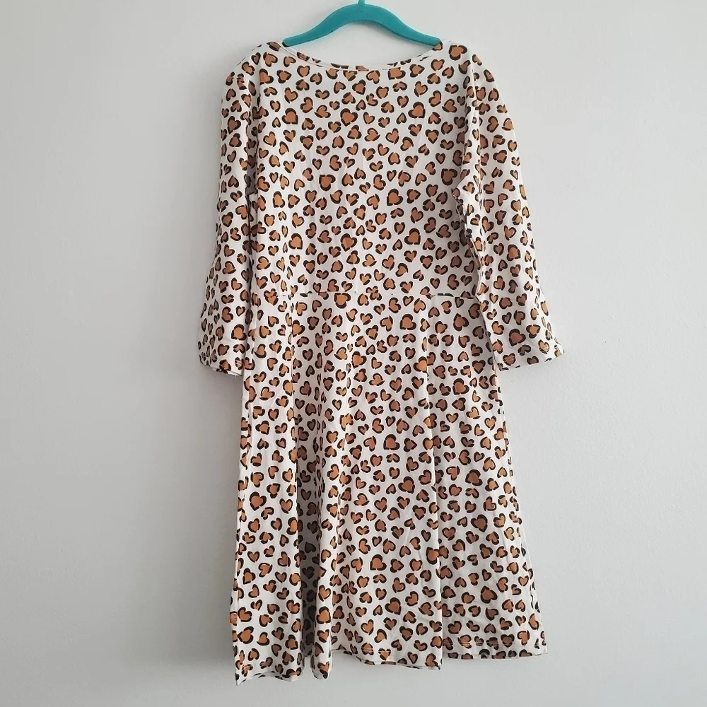 NEW Old Navy Leopard‎ Heart 3/4 Jersey Play Dress